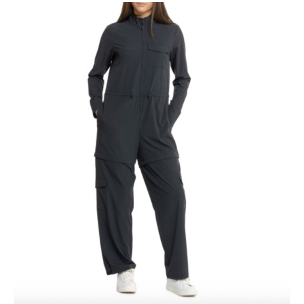 NWT‎ Lole Forillon Convertible Jumpsuit XXL Black Detachable Legs Sustainable